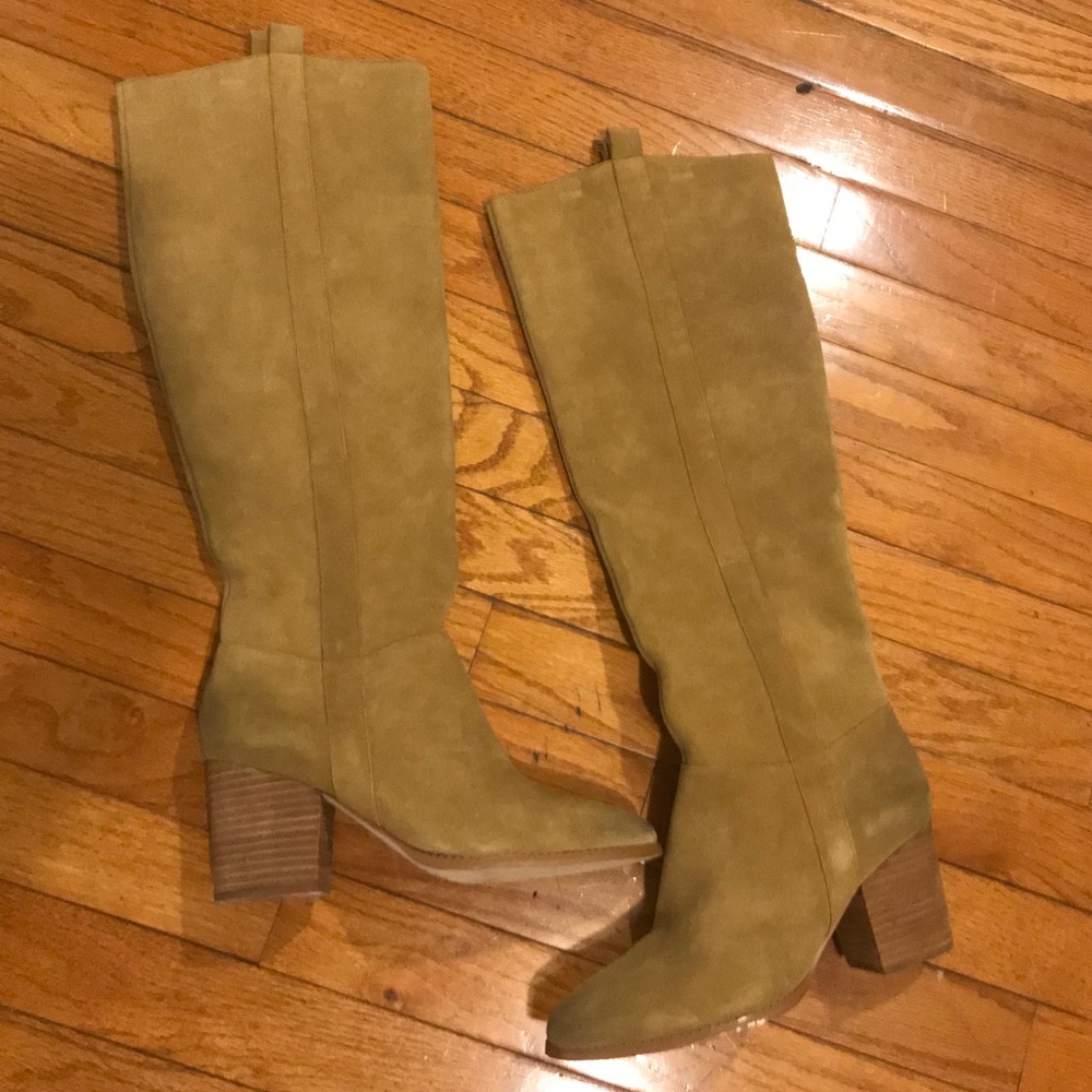 Atwell Wiley Suede OTK Western Boot